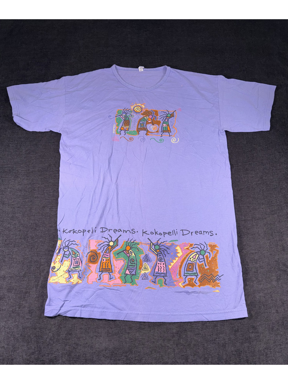 Alstyle Purple Kokopelli Dreams Graphic T-Shirt